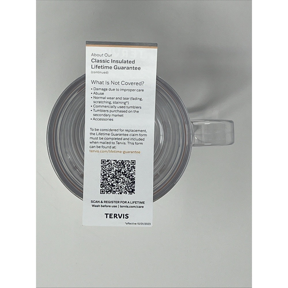 Tervis Texas Longhorns Insulated Mug Lid Clear Orange NCAA University of Texas - Picture 8 of 9